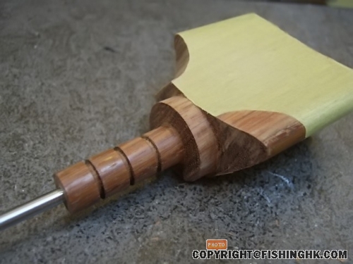 使用焯弓(線据)据掉已摽記的部份，